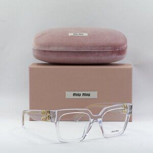 Miu Miu MU04UV 2AZ1O1 Square Eyeglasses 52mm - Crystal